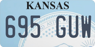 KS license plate 695GUW