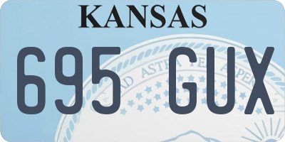 KS license plate 695GUX