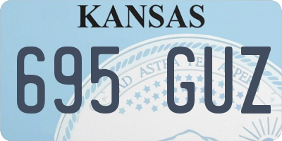 KS license plate 695GUZ