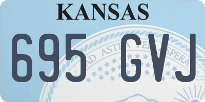 KS license plate 695GVJ