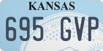 KS license plate 695GVP