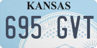 KS license plate 695GVT