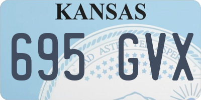 KS license plate 695GVX