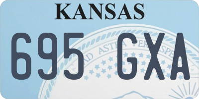 KS license plate 695GXA