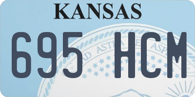 KS license plate 695HCM