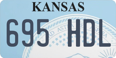 KS license plate 695HDL