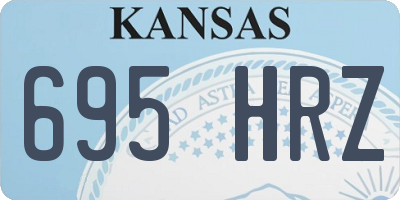 KS license plate 695HRZ