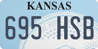 KS license plate 695HSB
