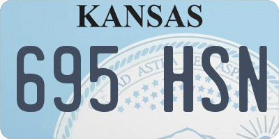 KS license plate 695HSN