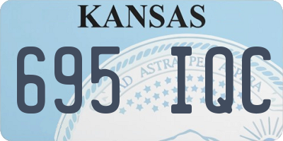 KS license plate 695IQC