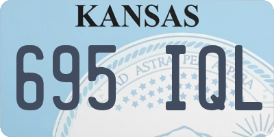 KS license plate 695IQL