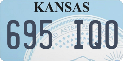 KS license plate 695IQO