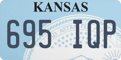 KS license plate 695IQP