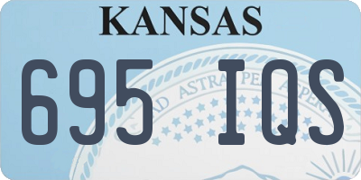 KS license plate 695IQS