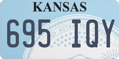 KS license plate 695IQY