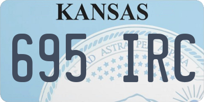 KS license plate 695IRC