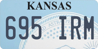 KS license plate 695IRM