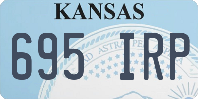 KS license plate 695IRP