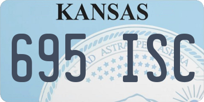 KS license plate 695ISC