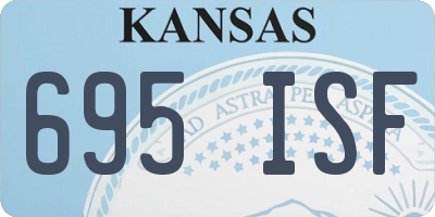 KS license plate 695ISF