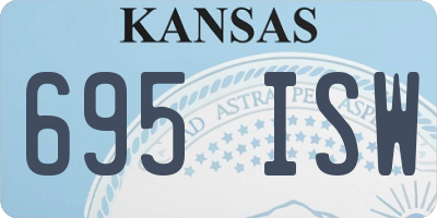 KS license plate 695ISW