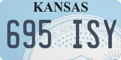 KS license plate 695ISY