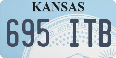 KS license plate 695ITB