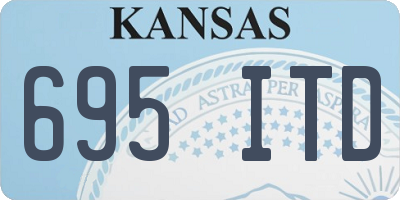 KS license plate 695ITD