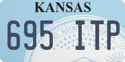 KS license plate 695ITP