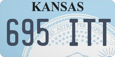 KS license plate 695ITT