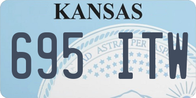 KS license plate 695ITW