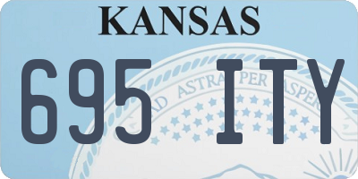 KS license plate 695ITY