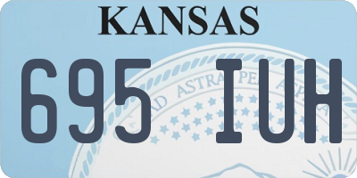 KS license plate 695IUH