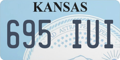 KS license plate 695IUI