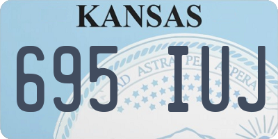 KS license plate 695IUJ