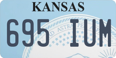 KS license plate 695IUM