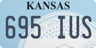 KS license plate 695IUS