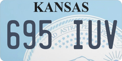 KS license plate 695IUV