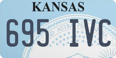 KS license plate 695IVC
