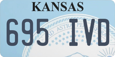 KS license plate 695IVD