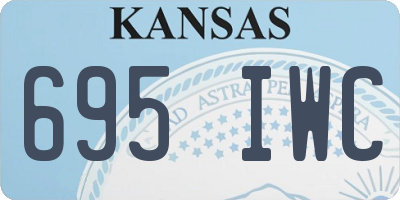 KS license plate 695IWC