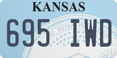 KS license plate 695IWD