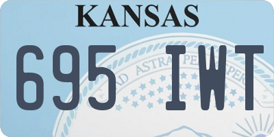 KS license plate 695IWT
