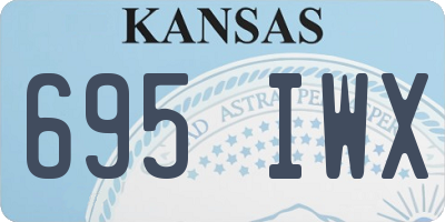 KS license plate 695IWX