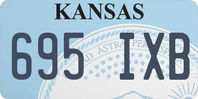 KS license plate 695IXB