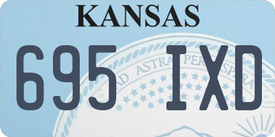 KS license plate 695IXD