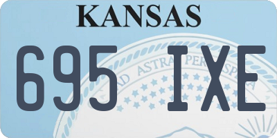 KS license plate 695IXE
