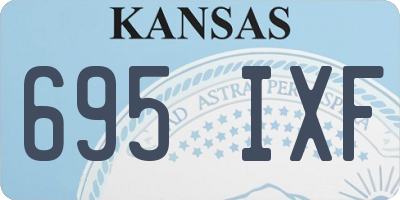 KS license plate 695IXF