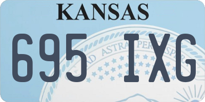 KS license plate 695IXG