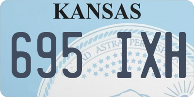KS license plate 695IXH